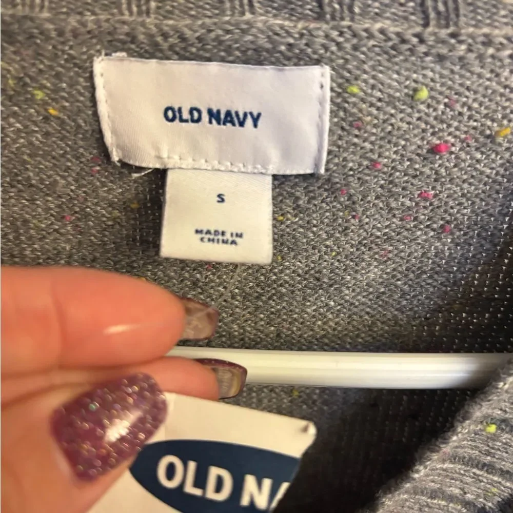 Gray V-Neck Sweater by Old Navy